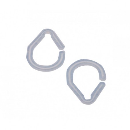 ANELLI TRASPARENTI X TENDE DOCCIA (16 PZ.)