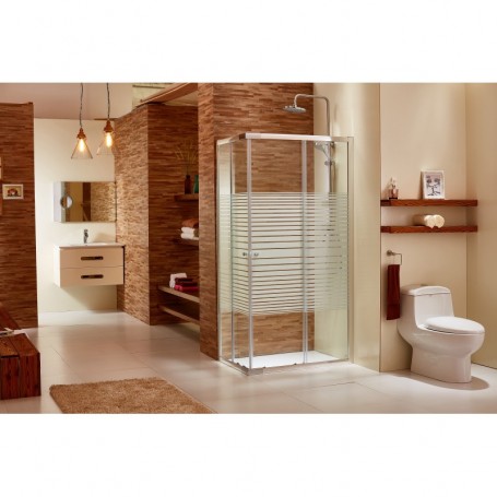 BOX DOCCIA CRIST.TRAS SER.MM.6CM.80X140 LUSSO