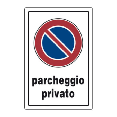 TARGA SEGNALETICA PARCHEGGIO PRIVATO