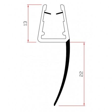 GUARNIZIONE X BOX DOCCIA MT.2 MOD.405 22