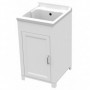 KIT LAVATOIO RESINA"ANTIACIDO"CM.45X50 BIANCO