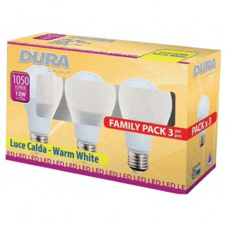 LED SET 3 GOCCIA 13WE27-L.1100-3000K CALDA