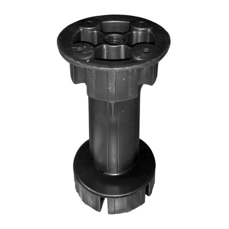 PIEDINO REGOLABILE PLASTICA D30X150MM NERO CF 4 PZ
