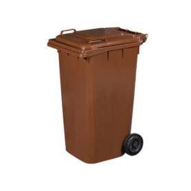 PATTUMIERA 240 L C\RUOTE MARRONE MP