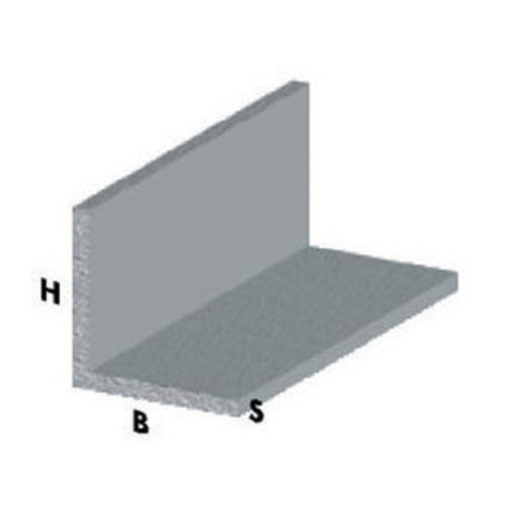 PROFILO ARGENTO H.100 CM ANGOLARE 25X25X1 MM*