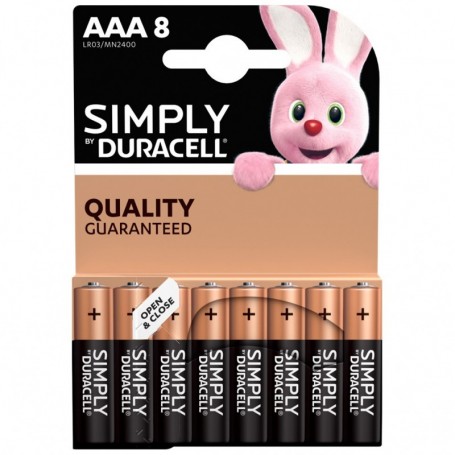 DURACELL SIMPLY ALCALINA M STIL BL.8PZ.MN2400