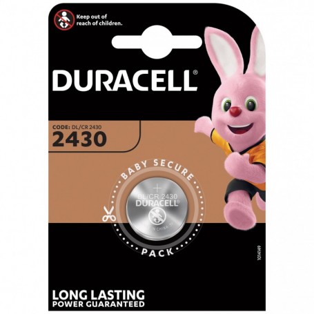 DURACELL BATTERIA A BOTTONE CR2430 BL.1PZ.