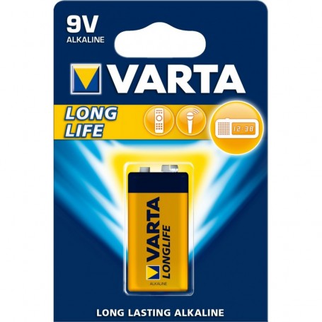 VARTA LONGLIFE ALCALINE TRANSISTOR 9V BL.1 P*