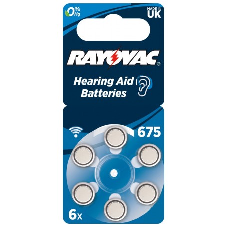 VARTA RAYOVAC BATTERIA ACUSTICA 675 BL.6PZ.