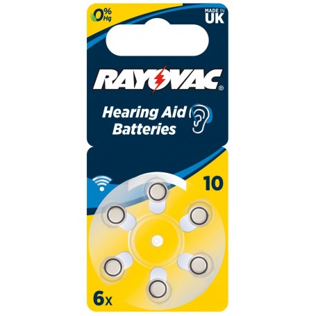 VARTA RAYOVAC BATTERIA ACUSTICA 10  BL.6PZ.