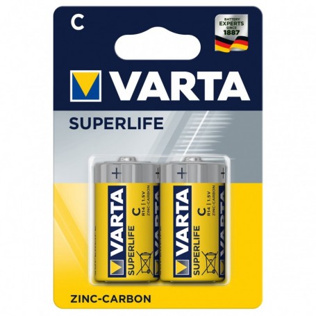 VARTA SUPERLIFE ZINCO 1 2 TORCIA    BL.2PZ
