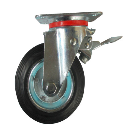 RUOTA INDUSTRIALE D  75 MM PIASTRA GIREV C\FRENO EXP