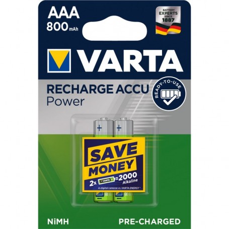 VARTA BATTERIE RICAR. MAH  800 M STILO BL2