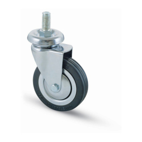 RUOTA CARRELLO D 100 MM GOMMA 155\B PERNO 14MA