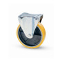 RUOTA POLIURETANO D  80X20 MM 22\A PIASTRA FISSA
