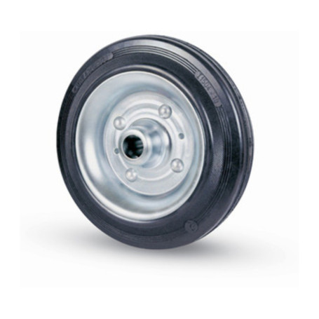 RUOTA INDUSTRIALE D  80 MM GOMMA 112 C\CUSCINET