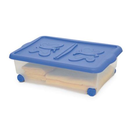 CONTENITORE ROLLING C\COPERCHIO ALI 60X40H18 CM