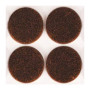 FELTRINO ADESIVO SEDIA MARRONE D 26 MM CF 8 PZ*