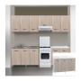 KIT CUCINA BASE 3 ANTE 120X50XH85 CM S\LAVELLO OLMO