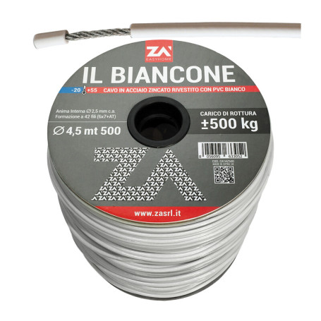 FILO STENDIBIANCHERIA BIANCONE ACC ZIN D 4