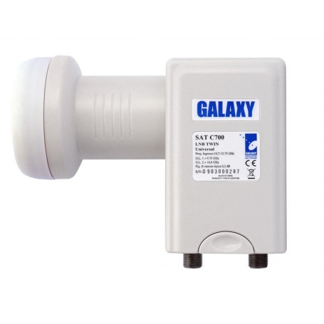 CONVERTITORE LNB UNIVERSALE 2 USCITE BCO NER
