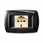 TONDO' PLACCA MOD.MAGIC PLAST.1P.SCHUKO BIAN.