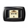 TONDO' PLACCA MOD.MAGIC PLAST.1P.SCHUKO ORO