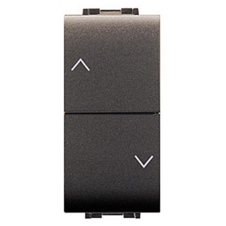 LIFE ART.4022 DOPPIO PULSANTE X TAPPAR. NERO