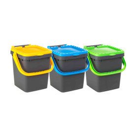PATTUMIERA  35 L ECOPLUS C\MANIGLIA KIT 3 PEZZI