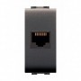 LIFE ART.4084 PRESA TELEF. RJ11 PLUG 6 4 NERO