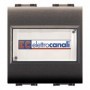 LIFE ART.4025 PULSANTE CON PORTANOME NERO