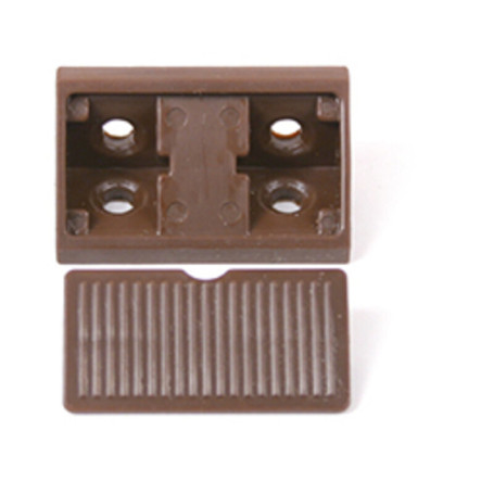 GIUNZIONE ANGOLARE IN PLASTICA MARRONE