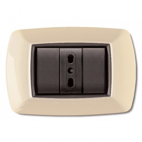 PLACCA LIFE MOD. LIVING PLAST. AVORIO 3P