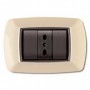 PLACCA LIFE MOD. LIVING PLAST. AVORIO 3P