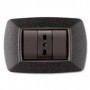 PLACCA LIFE MOD. LIVING VULC. GRIGIO NOTTE 3P