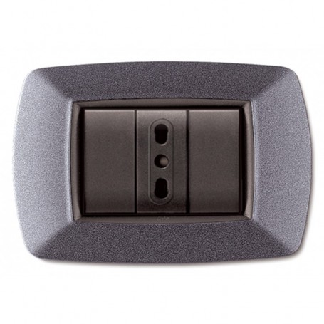 PLACCA LIFE MOD. LIVING VULC.GRIGIO CHIARO 3P