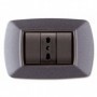 PLACCA LIFE MOD. LIVING VULC.GRIGIO CHIARO 3P