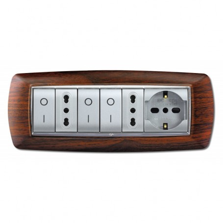 PLACCA LIFE MOD. LIVING PLAST. LEGNO SC. 7P