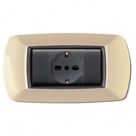 PLACCA LIFE MOD. LIVING PLAST. AVORIO 4P