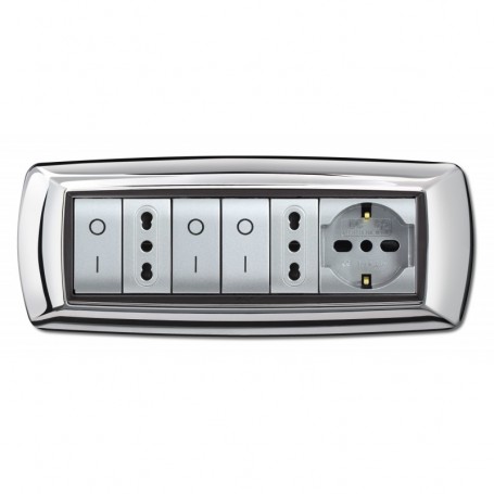 PLACCA LIFE MOD. LIVING PLAST. CROMO  7P
