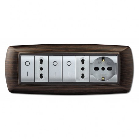 PLACCA LIFE MOD. LIVING PLAST. WENGE' 7P