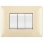 PLACCA LIFE Q MOD.LIVING PLAS.AVORIO       3P