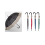 OMBRELLO AUTOMATICO LUNGO UNISEX G535 TINTA UNITA C\FASCIA