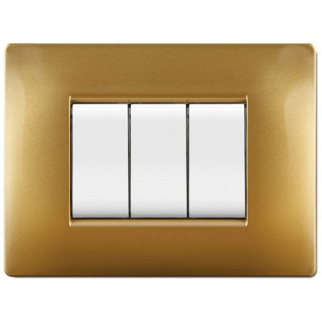 PLACCA LIFE Q MOD.LIVING PLAS.SABBIA ORO   4P
