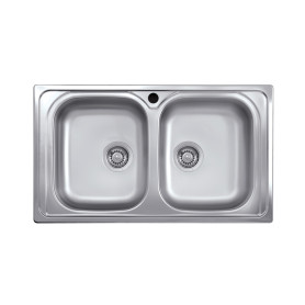 KIT LAVELLO ECO INCASSO 86X50 2 VASCHE KIT LAVELLO ECO INCASSO 86X50 2 VASCHE