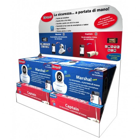 ESPOSITORE IN CARTONE VUOTO X  TELECAMERE