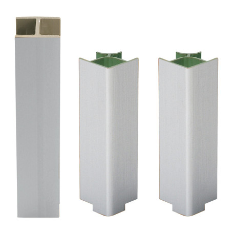 KIT ZOCCOLATURA P\CUCINA PVC H 15 CM ALLUMINIO