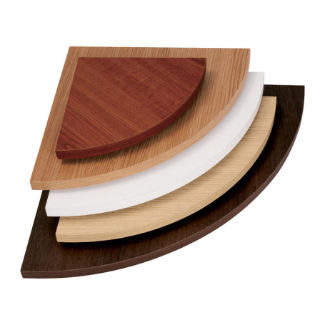 MENSOLA ANGOLO SQUADRATA CILIEGIO 25X25X1