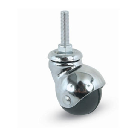 RUOTA MOBILE D 40 MM GOMMA A CUFFIA 165\B PER 8MAX30*