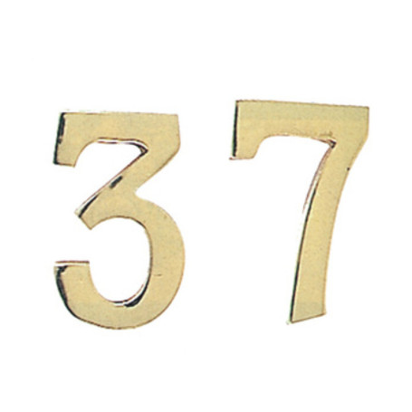 NUMERO CIVICO 7 IN OTTONE 100 MM